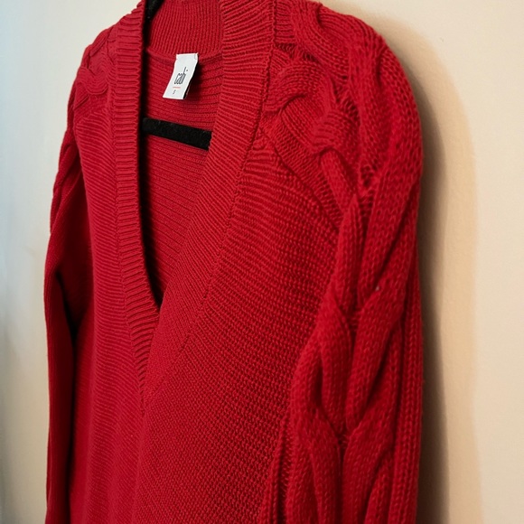 Red Knit Cabi Sweater - Picture 3 of 6